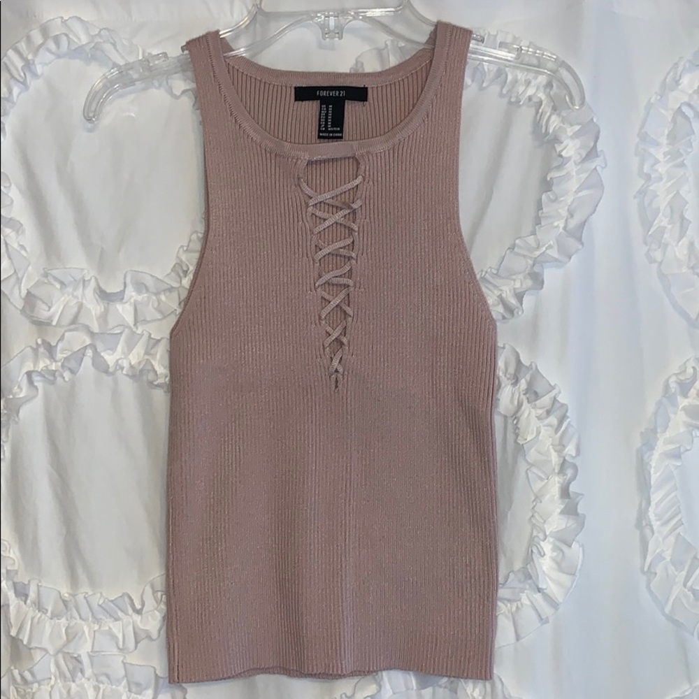 Sweater tank top